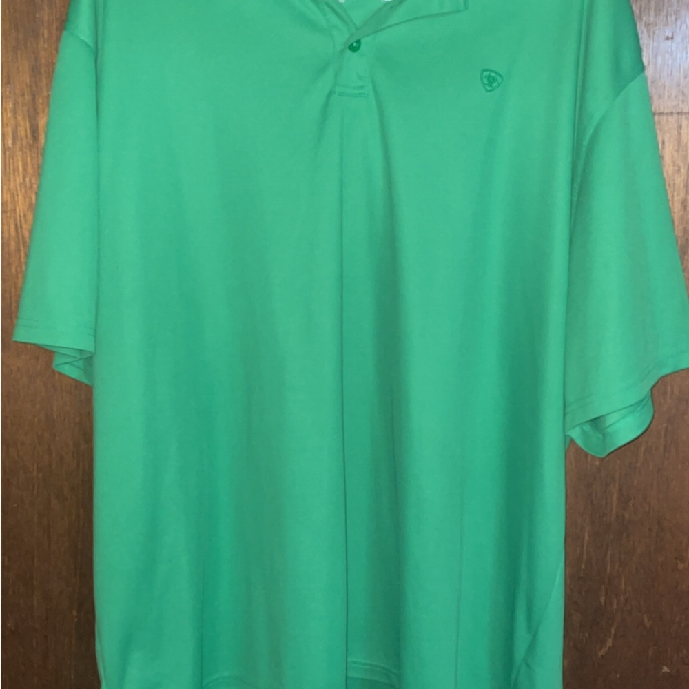 Ariat Men’s heat series  Green Polo Shirt
